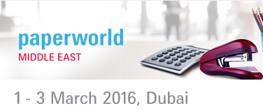 2016年中東（迪拜）國(guó)際紙制及辦公用品世界展覽會(huì)（Paper World Middle East）2016年3月1-3日
